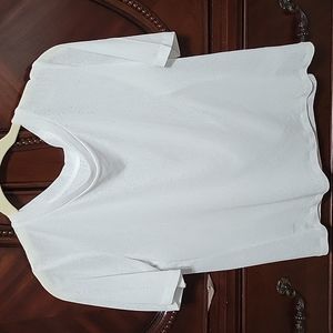 White sheer top